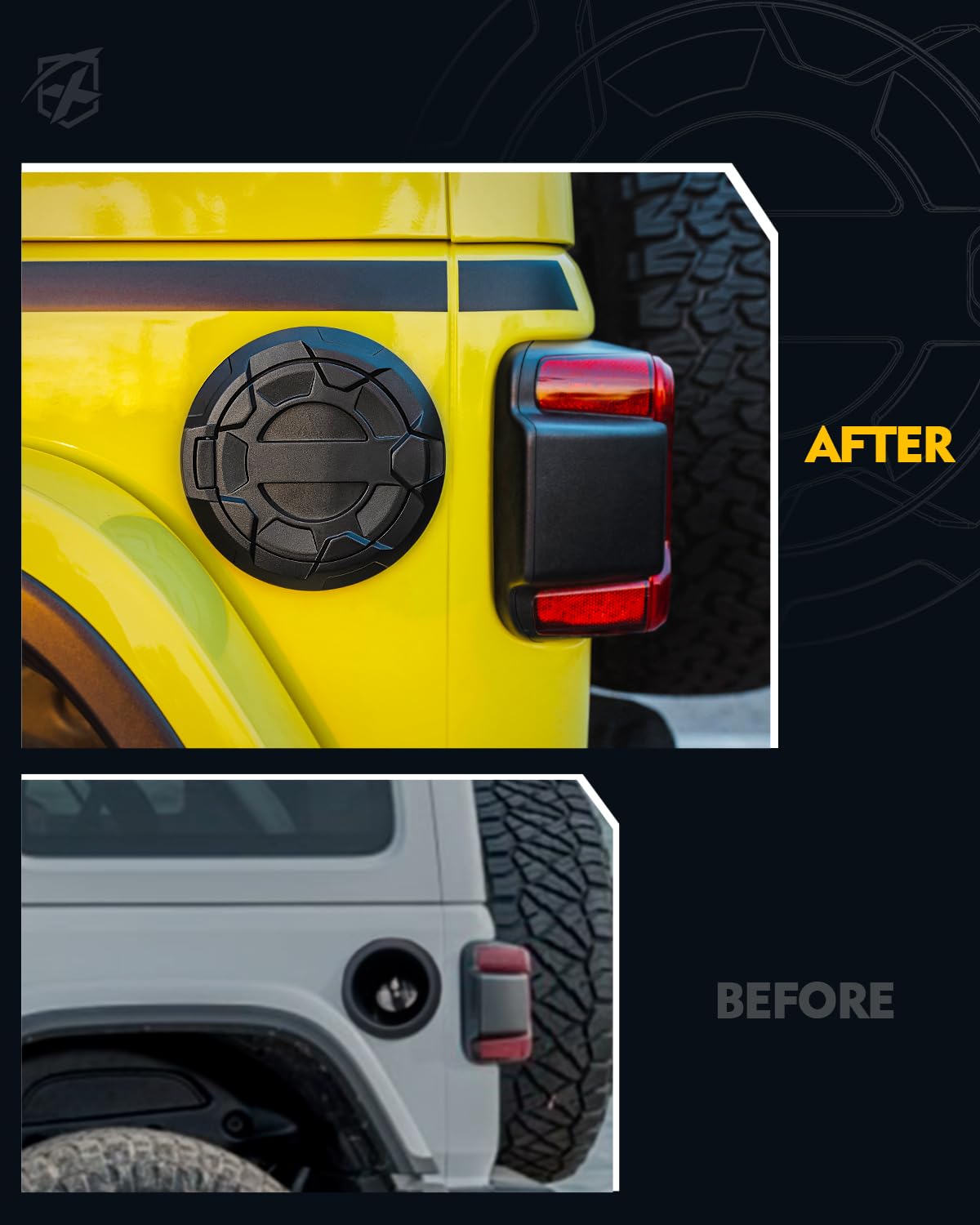 Amazon.com: Xprite Gas Tank Cap Cover Compatible with Jeep