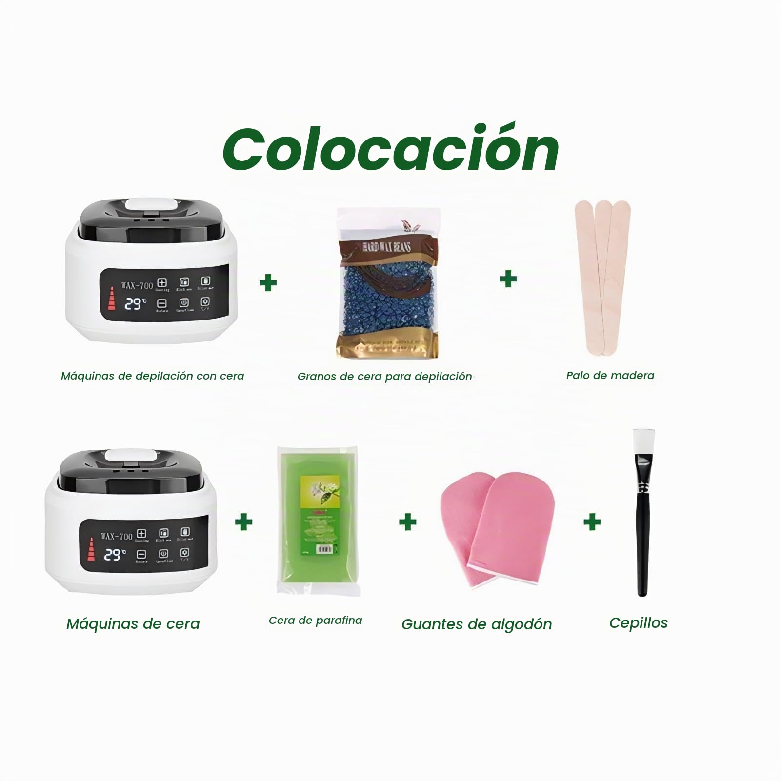 Calentador de Cera 500ml, Maquina de Cera Caliente, Profesional Control Automático de Temperatura, Máquina de Fusión de Cera, Calentador de Cera Para Depilación(EU)