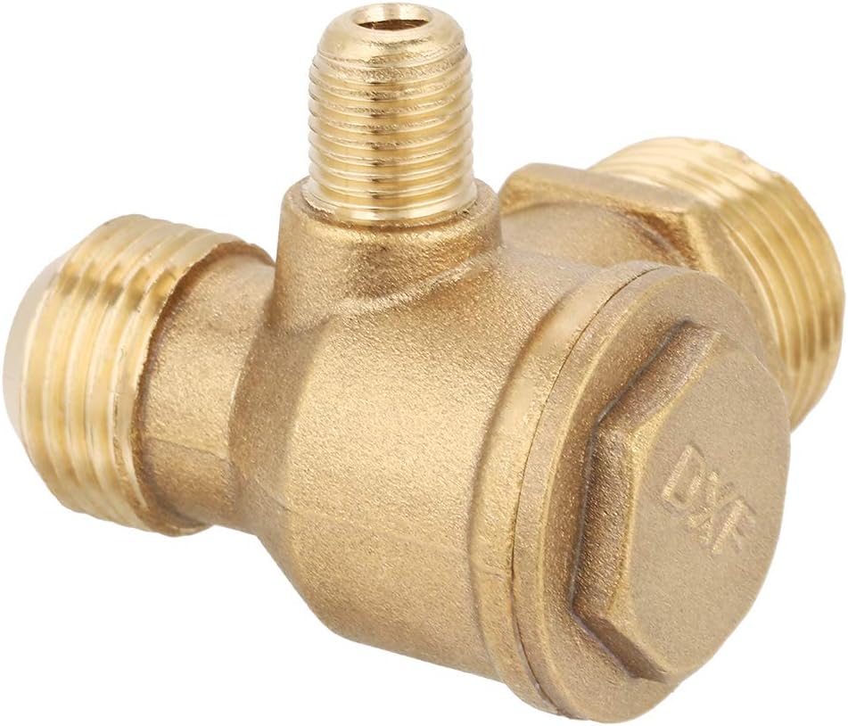 Mumusuki Male Thread 90 Degree Brass Air Compressor Check Valve