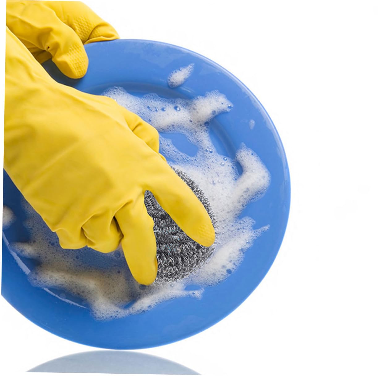 Gatuida 20 Piezas de Fregadores de Acero Inoxidable para Ollas y Sartenes, No Dañan la Superficie, Reemplazables, Adecuado para Limpieza en Cocina