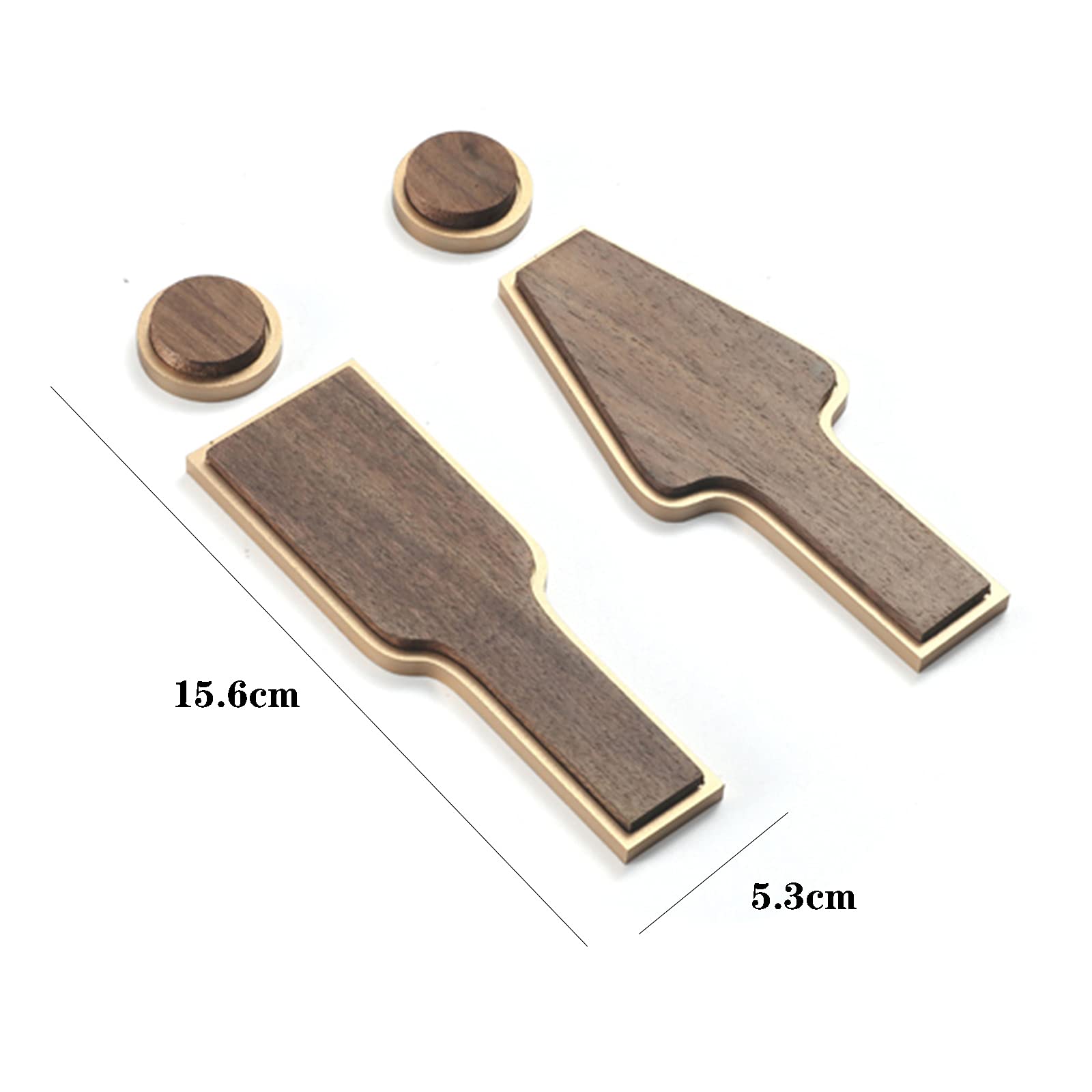 Letrero de baño de aleación de aluminio y madera, decoración rústica para el hogar, oficina, tienda