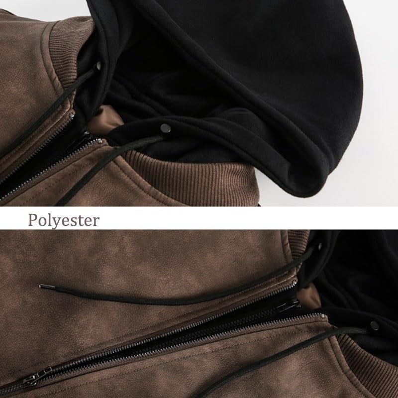 Two Retro Faux Winter Cotton Padded Jackets for Both Men Women Featuring Hooded Warm Coats