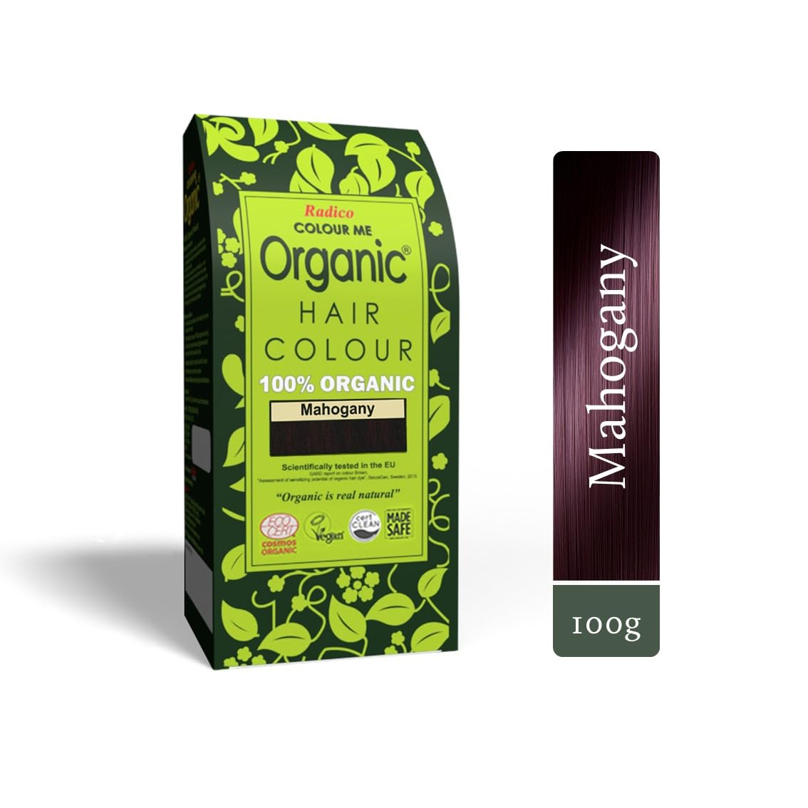 RADICO Colour ME Organic Natural Hair Colour 100g- Mahogany