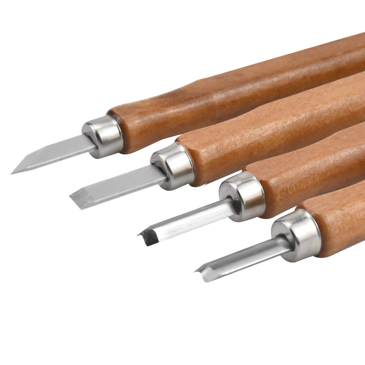 4 Pezzi Kit di Strumenti per Intaglio Coltello da Intaglio per Principianti e Professionisti
