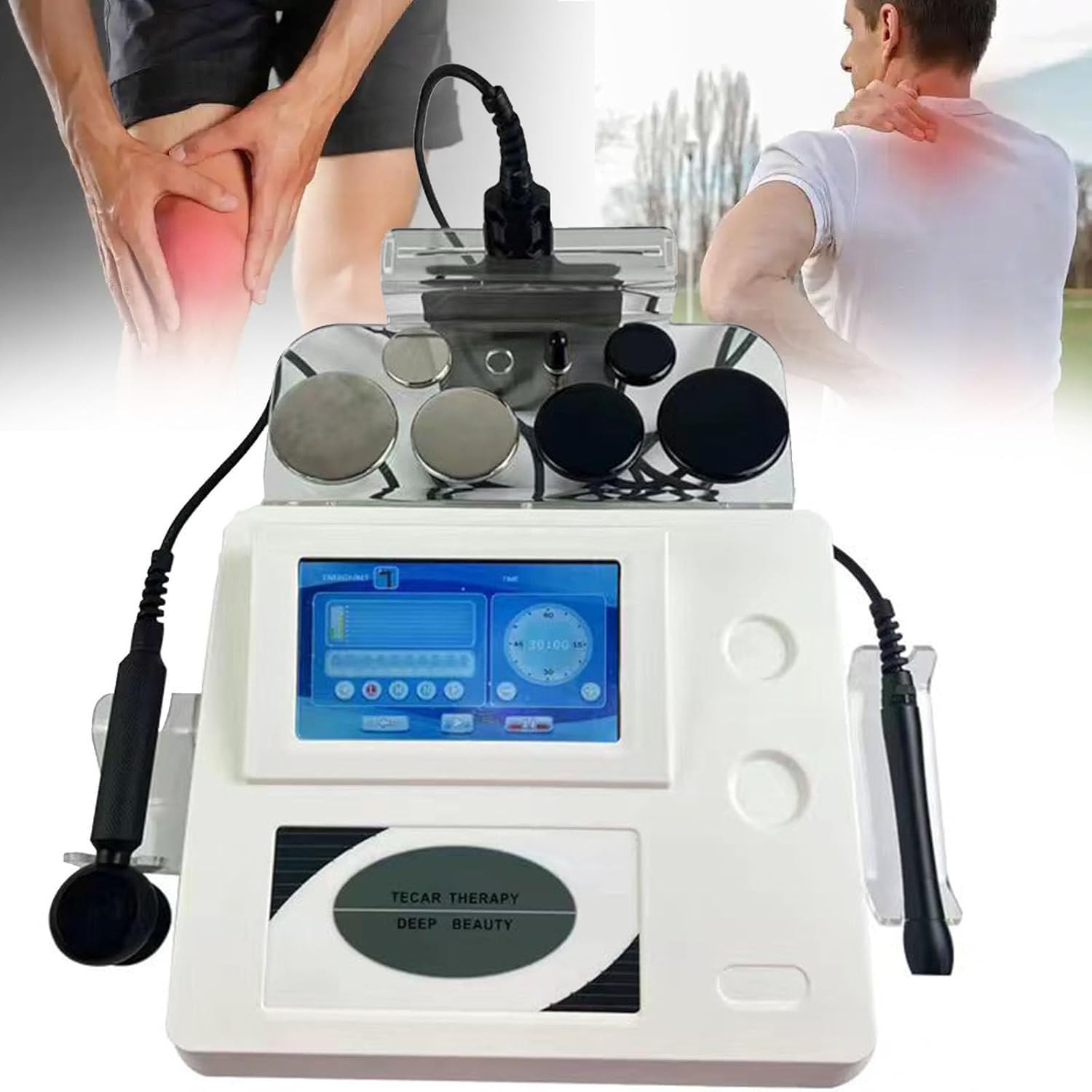Dispositivo De Fisioterapia De 448Khz,Máquina De Adelgazamiento Facial Antienvejecimiento Y Moldeador Corporal,Adelgazamiento Corporal Con Diatermia,Alivio Del Dolor Y Reafirmación Profunda De La Piel