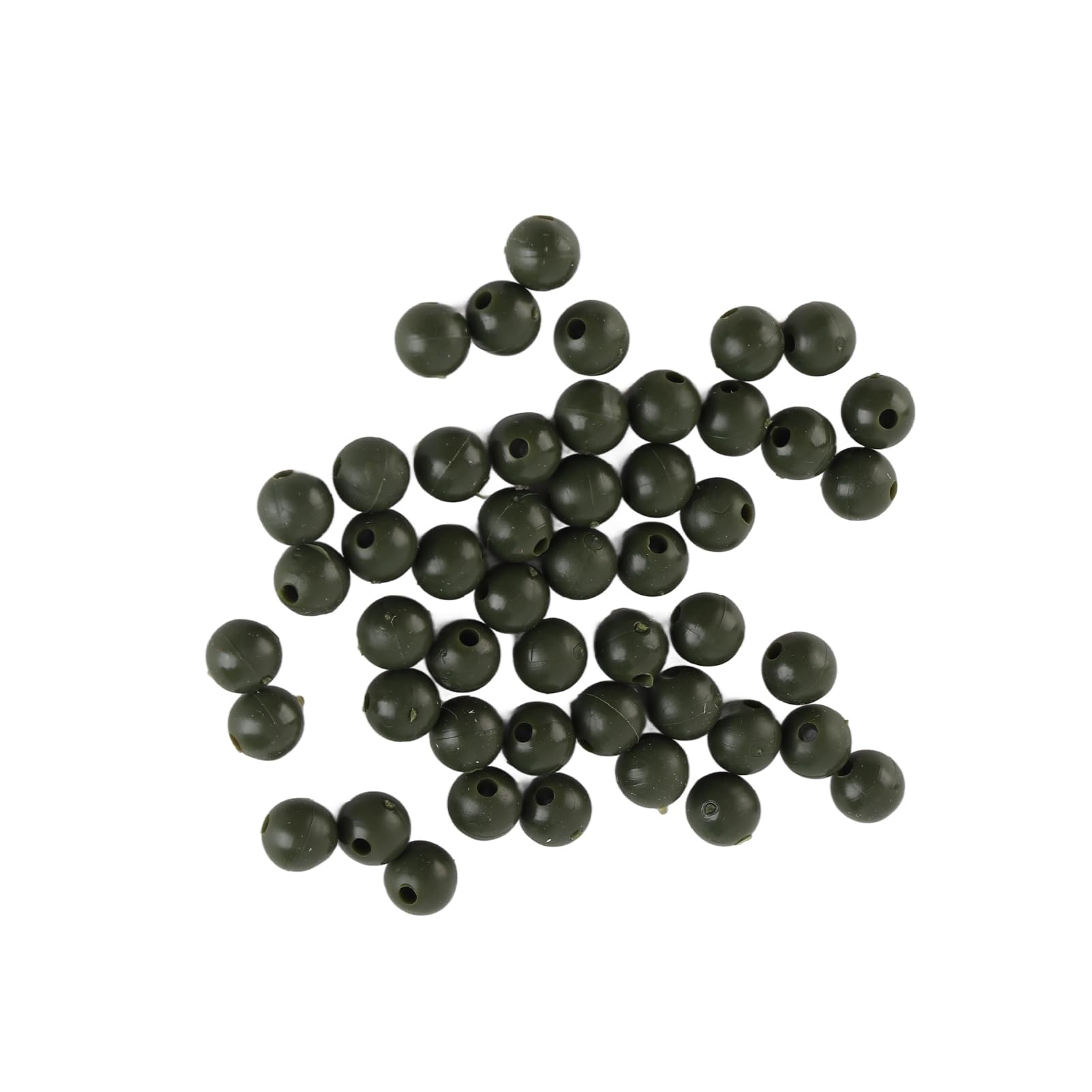 Cuentas de Pesca, Cuentas de Hilo de Pescar, Cuentas de Pesca de Agua Salada, Diámetro de 6 Mm, 50 Piezas, Aparejo de Pesca de Carpa Suave para Pesca Nocturna y Pesca en Aguas