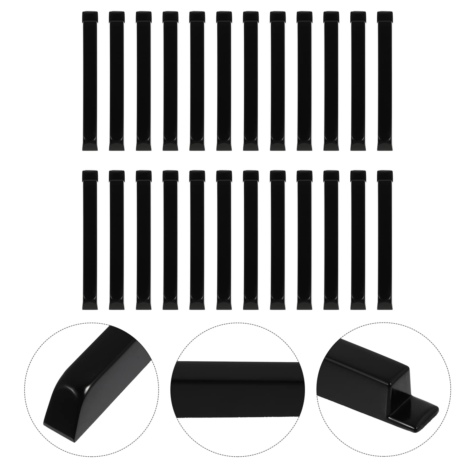 Toyvian Akcesoria Fortepianowe 36 Skórki Klawiszy W Kolorze Fortepianowej Czerni Matowych Bakelitowych Małych Narzędzi Zaopatrzenie W Instrumenty Muzyczne
