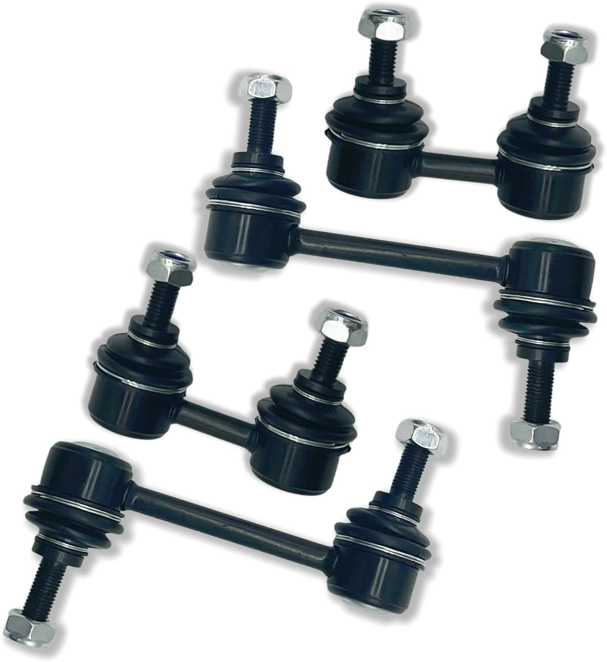 K9545 K90124 4pcs Front & Rear Sway Bar Links Stabilizer Link Kit for Toyota 1994-1999 Celica | 1993-2002 Corolla, compatihle with Chevy 1998-2002 Prizm | 1993-1997 GEO Prizm