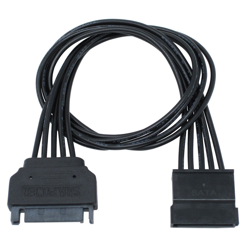 AINEX SA-047SAB-BK przedłużacz Serial ATA, 30 cm, czarny