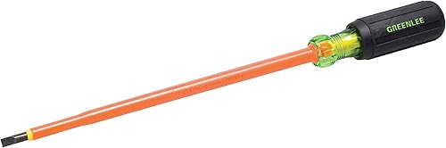 Greenlee 0153-23-INS Destornillador de punta de gabinete aislado de 316 pulgadas por 8 pulgadas