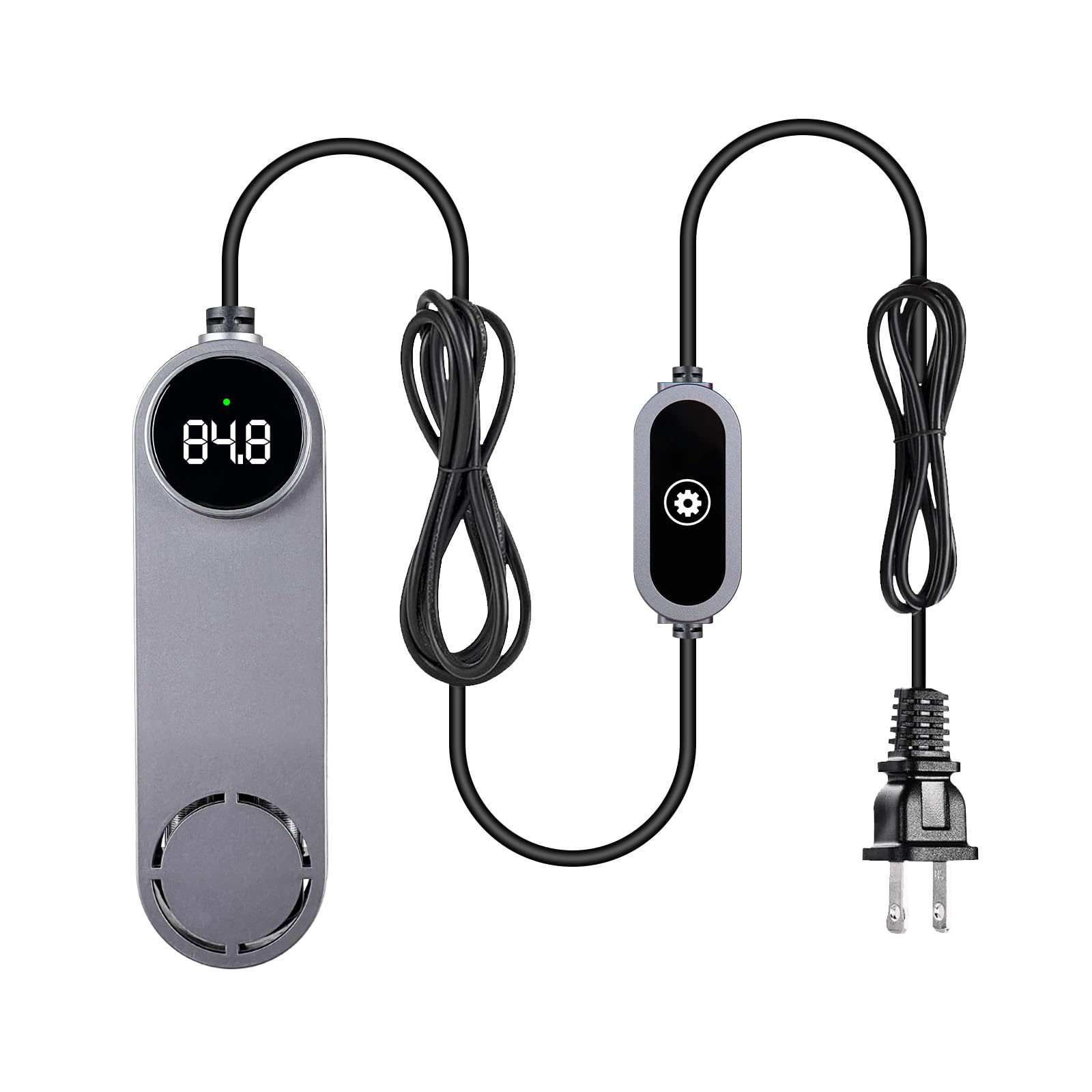 UPETTOOLS Chauffage d'aquarium submersible avec thermostat numérique, température réglable pour aquariums de 15 à 78 litres, protection contre la surchauffe et les brûlures à sec, pour aquariums d'eau