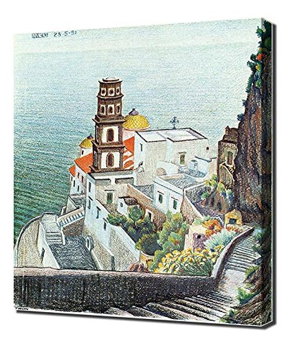 Lilarama Compatible M.C. Escher - 18 Framed Canvas Art Print Reproduction