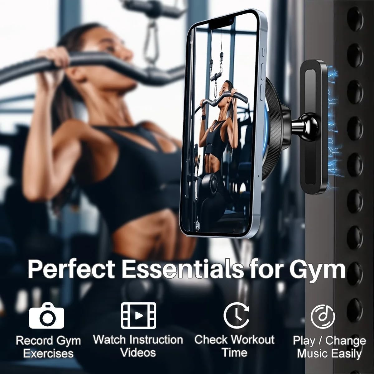 Gym Buddy Phone Holder For Gym Videos Best Tripod For Gym Magnetic
