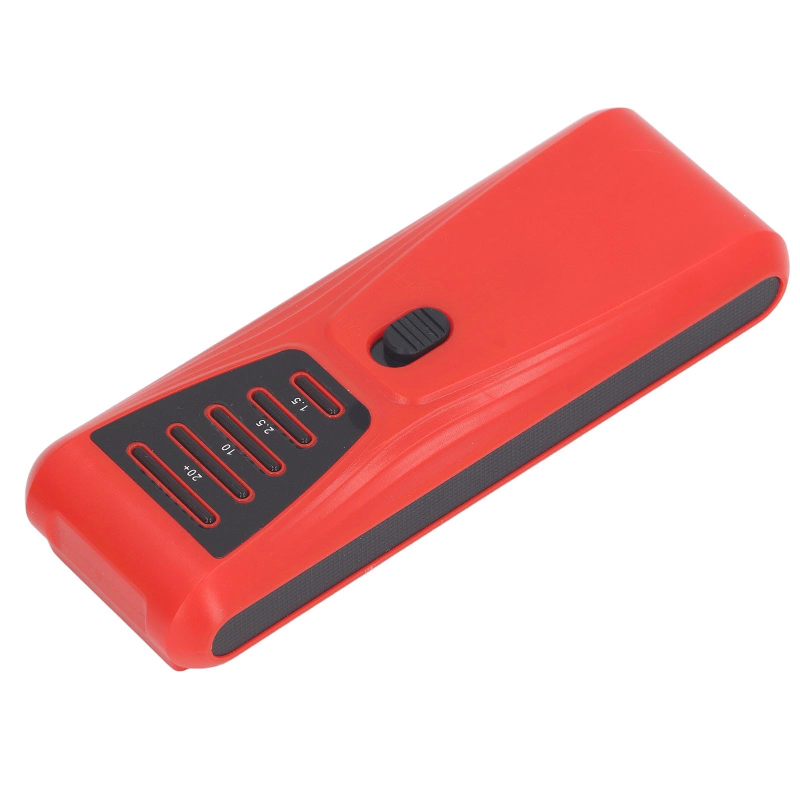 LED Magnetic Field Detector, Rechargeable Digital Electromagnetic Field Radiation Detector Hand Held Digital LCD EMF Detector, Counters (Red)