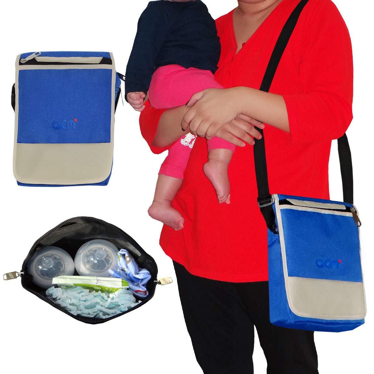Acm Flip Soft New Born Baby Multipurpose Diaper Bag Medium Dark Blue-image-24