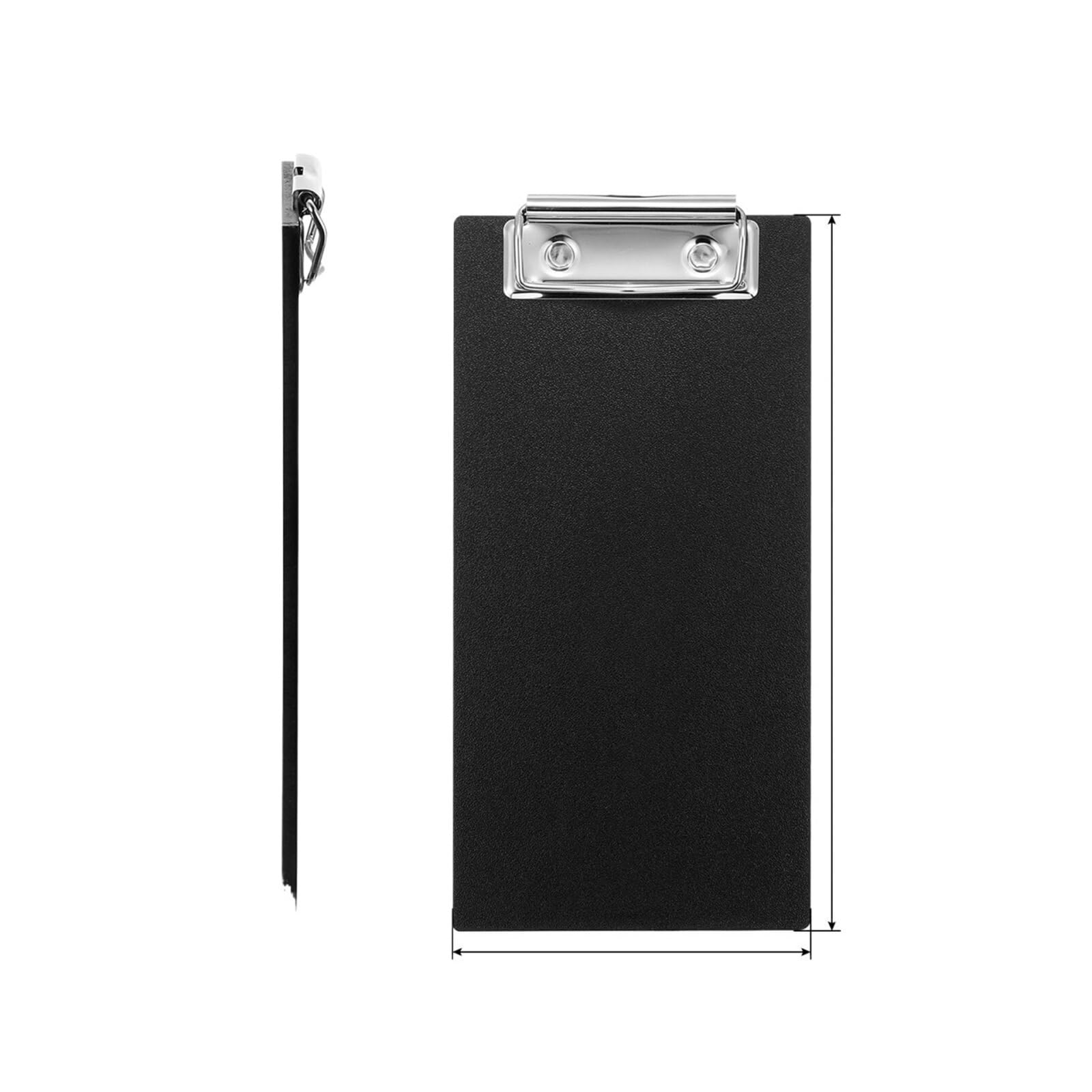 Portablocco Presentatori da 10/20 pezzi | For il ristorante, mini portablocco in legno, menu a mezza pagina, for server bar(Black 10Pcs)
