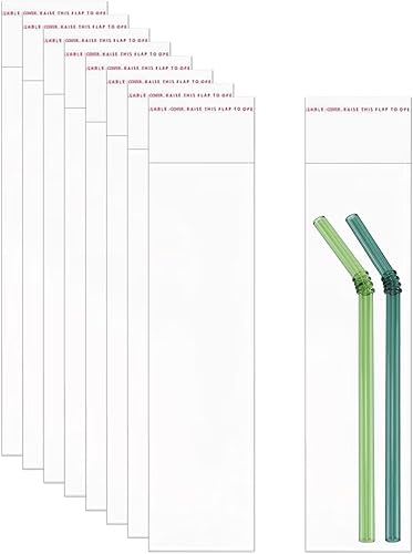 Miniatura 9 de Bolsas de celofán autoadhesivas delgadas de 2 x 6 pulgadas, 200 bolsas largas transparentes de polietileno de vidrio OPP, bolsas de celofán