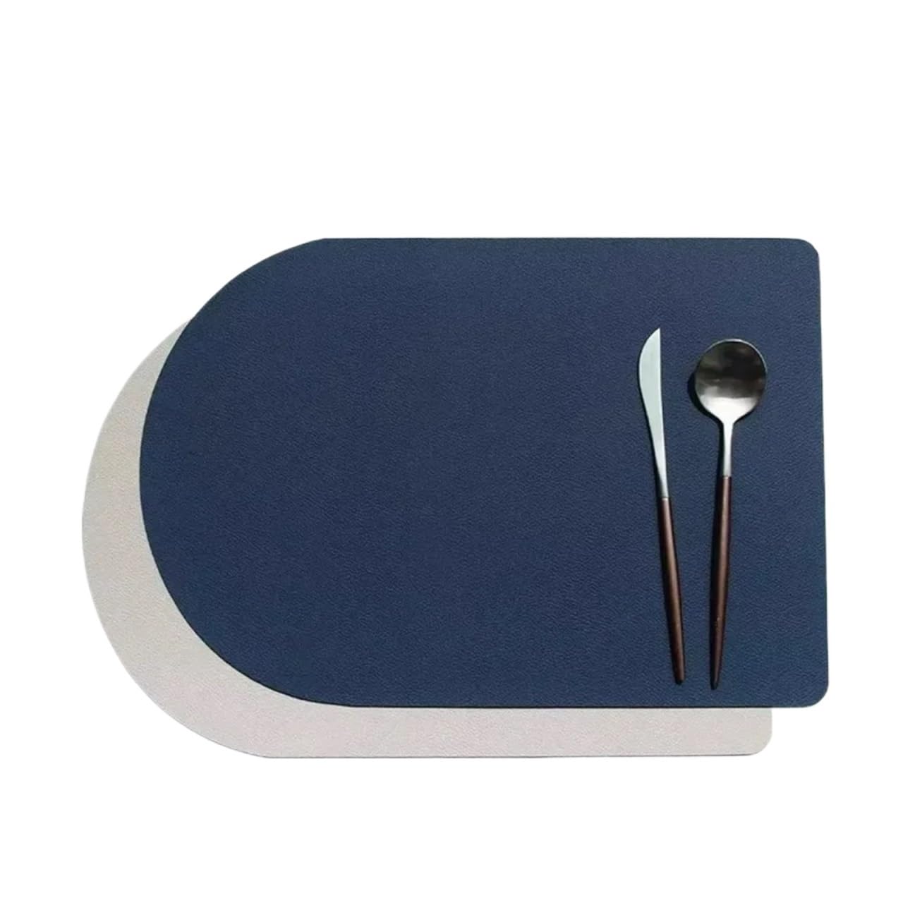Dqzrtueca Color 3 Faux Leather Round Placemat And Coaster