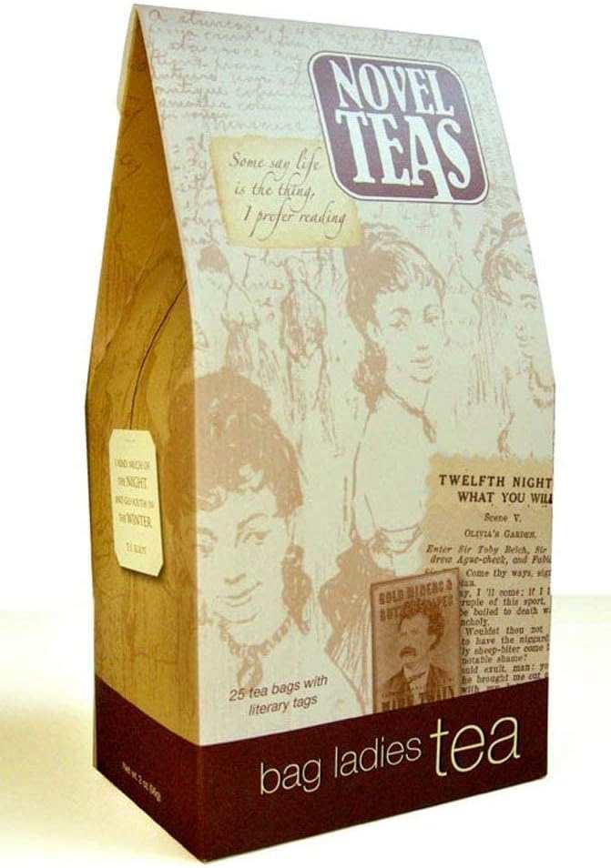 Bag Ladies Tea Novel Teas Contains 25 Teabags Individually Tagged With