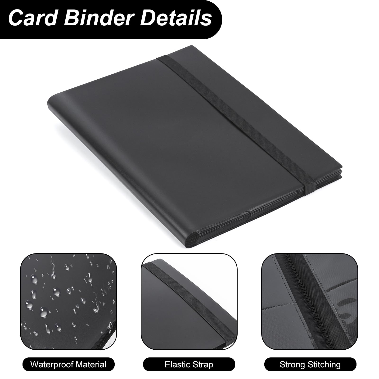 ECOSEAO 9-Pocket Trading Card Binder, 540 Pockets Card Album Holder,Card Collection Folder for MTG Yu-Gi-Oh! - Image 2