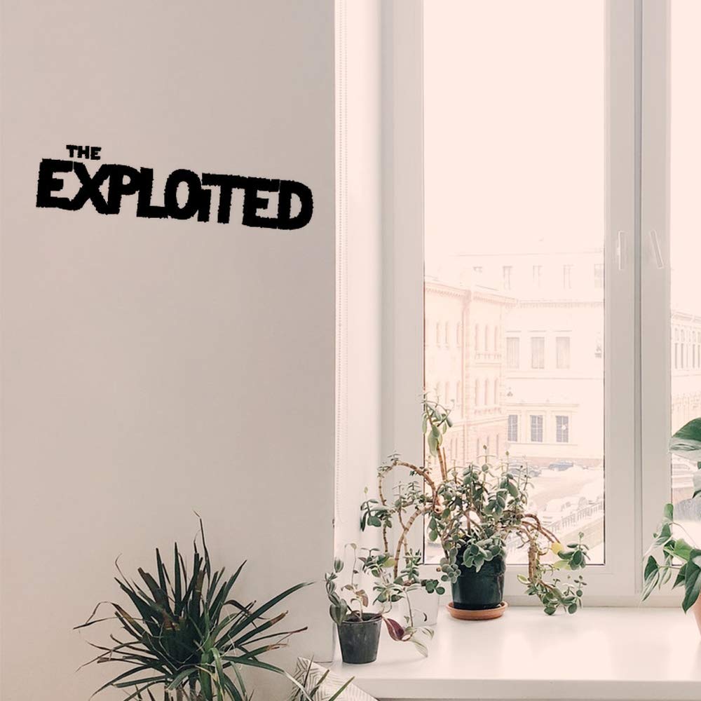 Gadgets Wrap Wall Decals 29CM Wall Stickers Black Color - (The Exploited Rock Band)