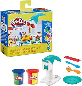 Play-Doh Massinha de Modelar Infantil, Kitchen Creations Macarrão Mágico, conjunto de massinha com acessórios e 2 potes de massa colorida, lembrancinha Dia das Crianças para crianças acima de 3 anos Menor preço em Play-Doh Massinha de Modelar Infantil, Kitchen Creations Macarrão Mágico, conjunto de massinha com acessórios e 2 potes de massa colorida, lembrancinha Dia das Crianças para crianças acima de 3 anos