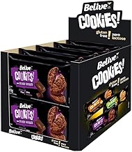 Display Cookie Double Chocolate sem Glúten sem Lactose Belive 10 Unidades de 80G