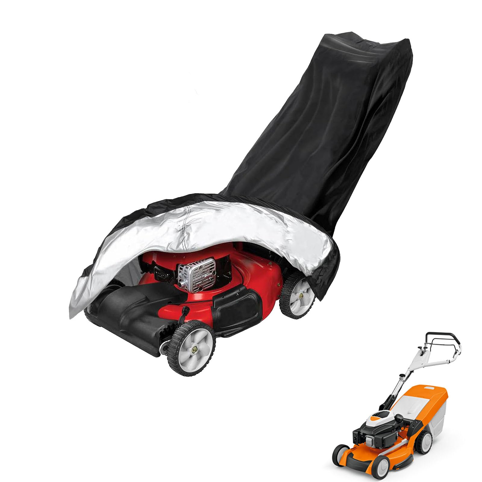 lawnmower cover Compatible with Stihl RM 655 VS ,waterproof and sun,suitable for indoor and outdoor use all year round, comes with a storage bag โ image 1