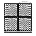 LUCY CLAY Microstencils Texture Sheets for Polymer Clay 3.12” x 3.12” 5-pcs Set (Microstencils Set 1)