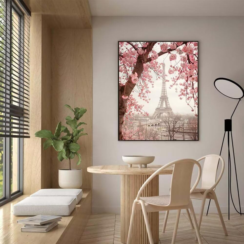 5D Diamond Painting Eiffelturm Paris – DIY-Bild Zum Entspannen, 30x40 Cm, Inklusive Zubehör