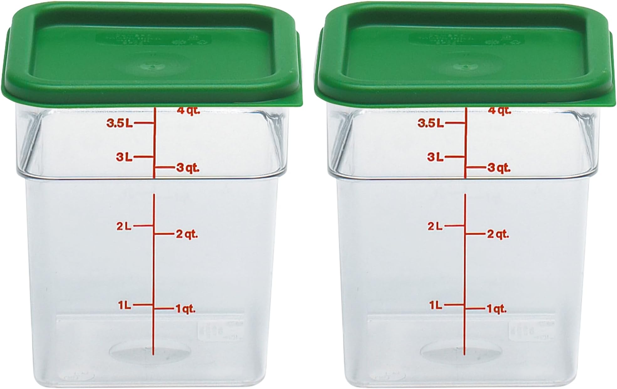 Cambro Set of 3 Square Food Storage Containers with Lids, 2