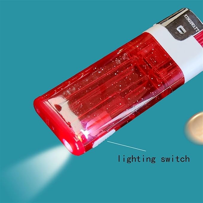 Encendedor Jumbo Clear Lighting Recargable Color Azul miniatura 4