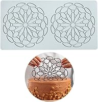 Vista 15 de Moldes de silicona 3D de hojas huecas para chocolate, molde de panal, abeja, caramelo, patrón de flores, molde para fondant, decoración de tartas