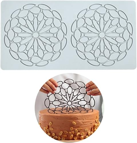 Miniatura 15 de Moldes de silicona 3D de hojas huecas para chocolate, molde de panal, abeja, caramelo, patrón de flores, molde para fondant, decoración de tartas