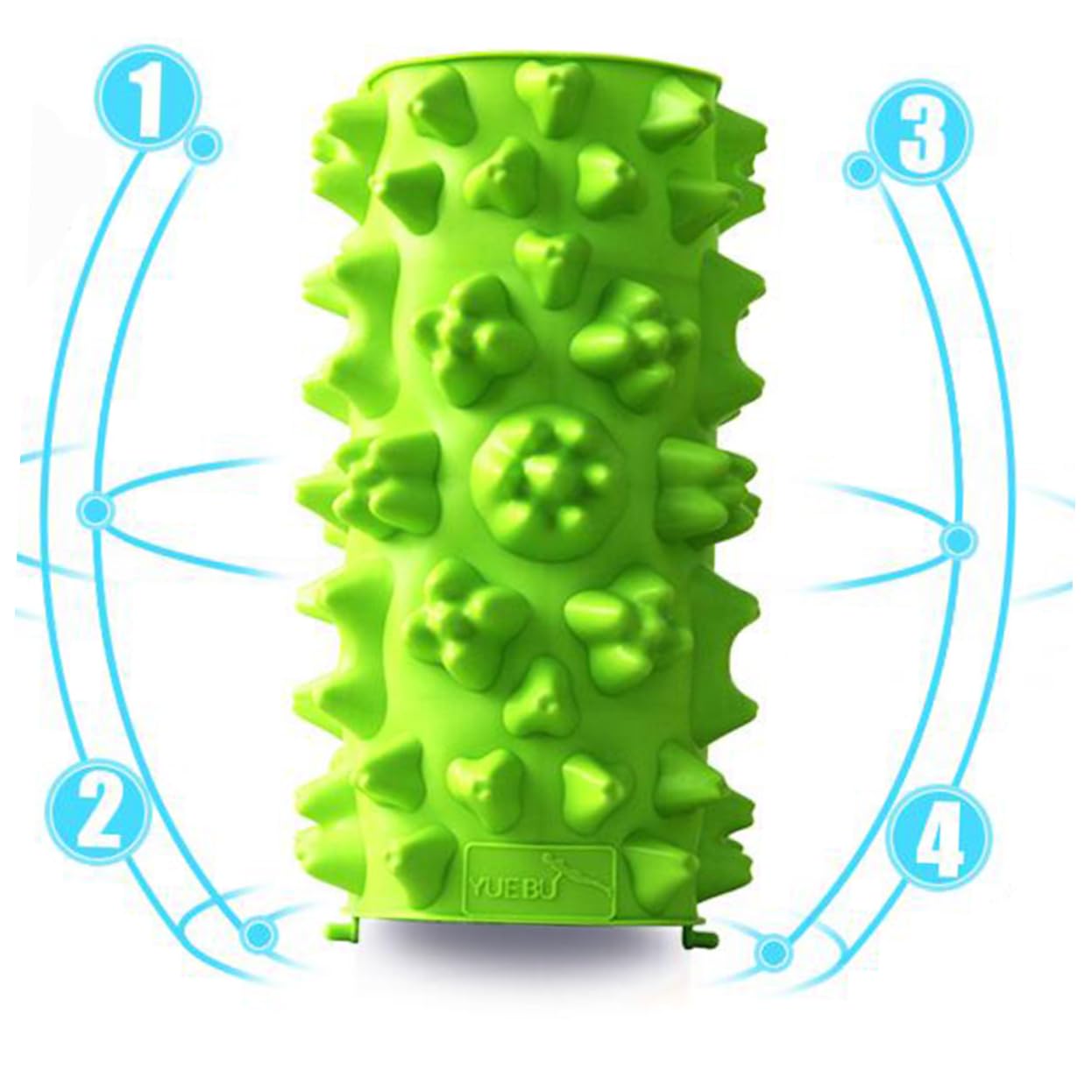 BESTYASH 4piezas Alfombrilla De Masaje Para Pies Acupresión Para Relajar Los Pies Estimula Circulación Sanguínea Para y Color Verde Material Tpe De Alta Elasticidad