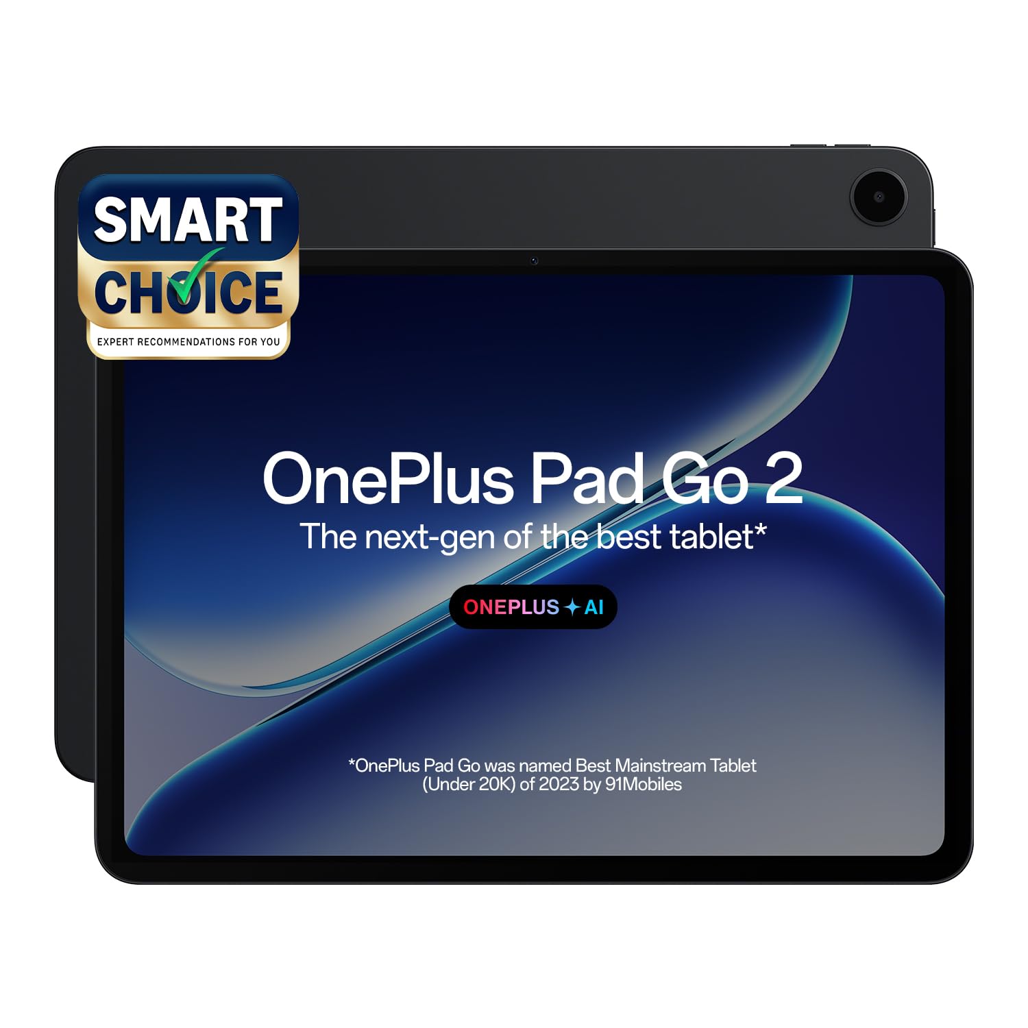 oneplus pad go 2, 30.73 cm (12.1 inch) 2.8k display with 900 nits hbm, dolby vision™, 120hz refresh rate, quad speakers, ai, 10050 mah battery, 5g tablet, 8gb ram 256 gb storage.