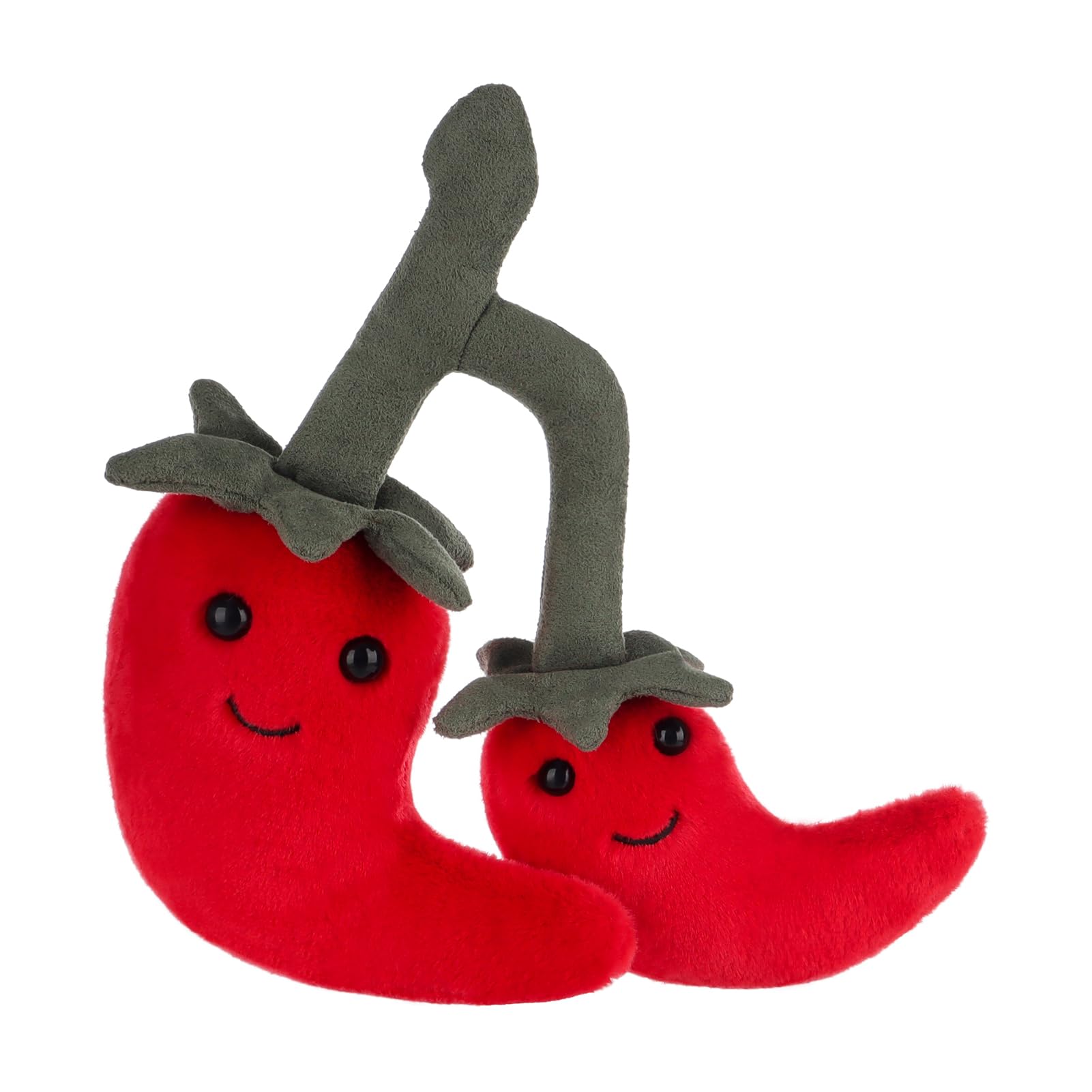 Apricot Lamb Passionate Chili Plushies Stuffed Animals for Kids, Soft Cute Plush Toys for Baby Girl and Boy, Fluffy Red Passionate Chili