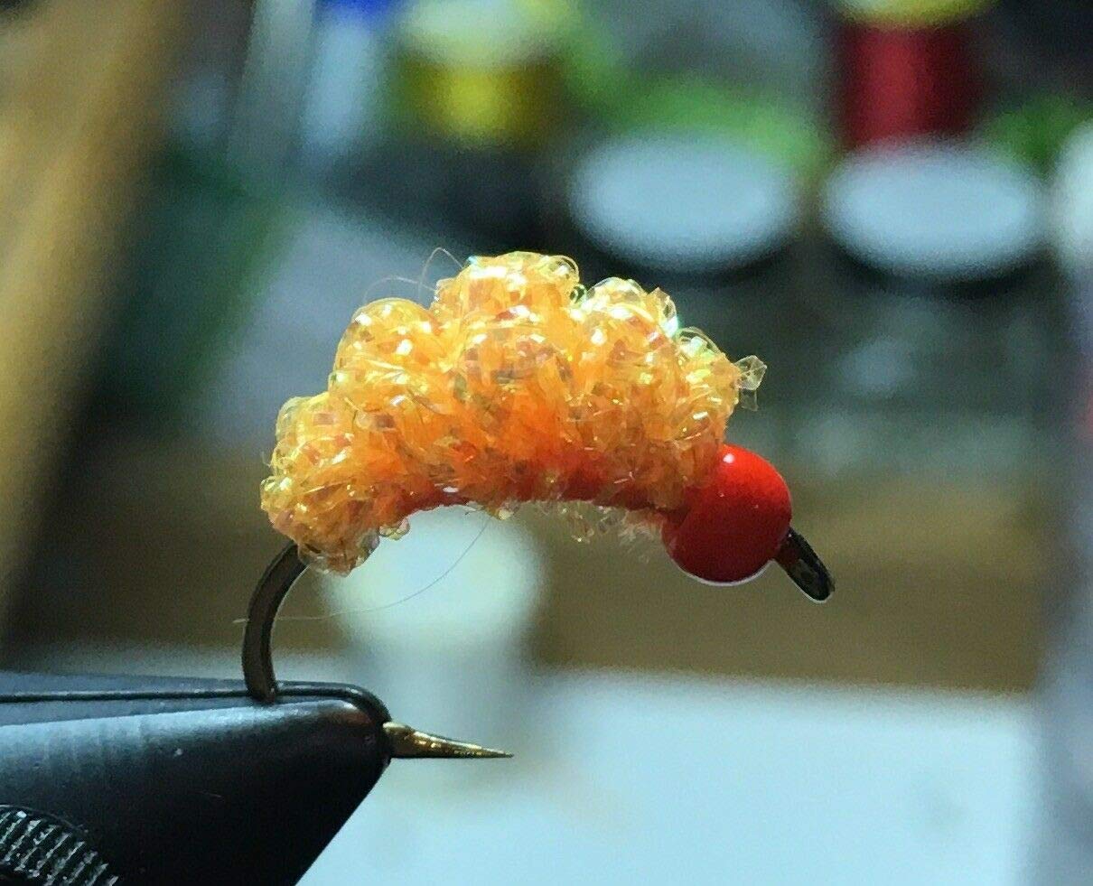 (12) Tungsten Bead Crystal Meth Sucker Spawn Flies for Steelhead