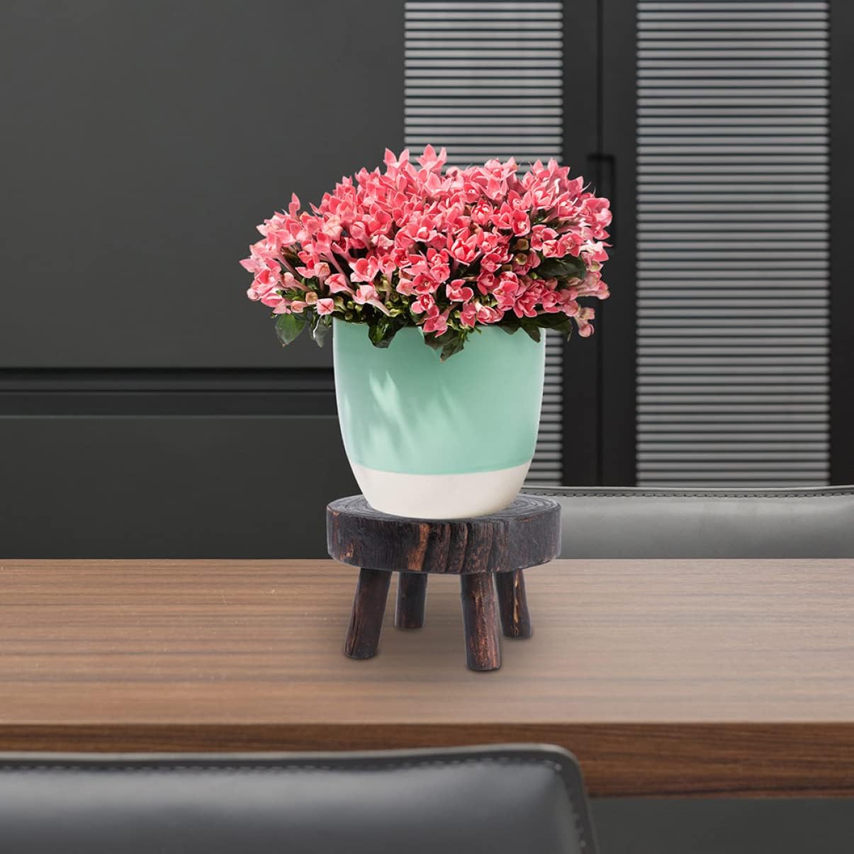 1pc Plant Stand Flower Pot Holder Stool Plant Flower Shelf Home Decor Wooden Flowerpot Rack Accessory