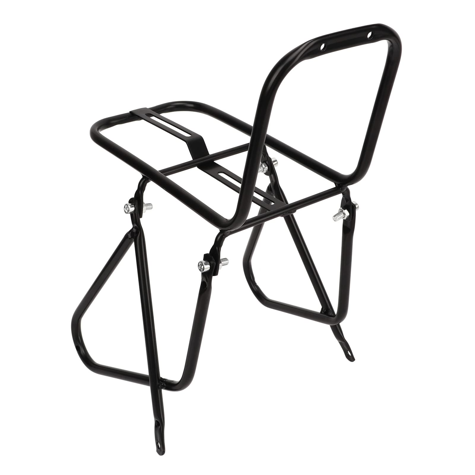 RiToEasysports Portaequipajes Delantero para Bicicleta, Portabicicletas de Carga Delantera de Acero de Alta Resistencia para Bicicleta de Montaña Estanterías De Ciclismo Y Almacenamiento