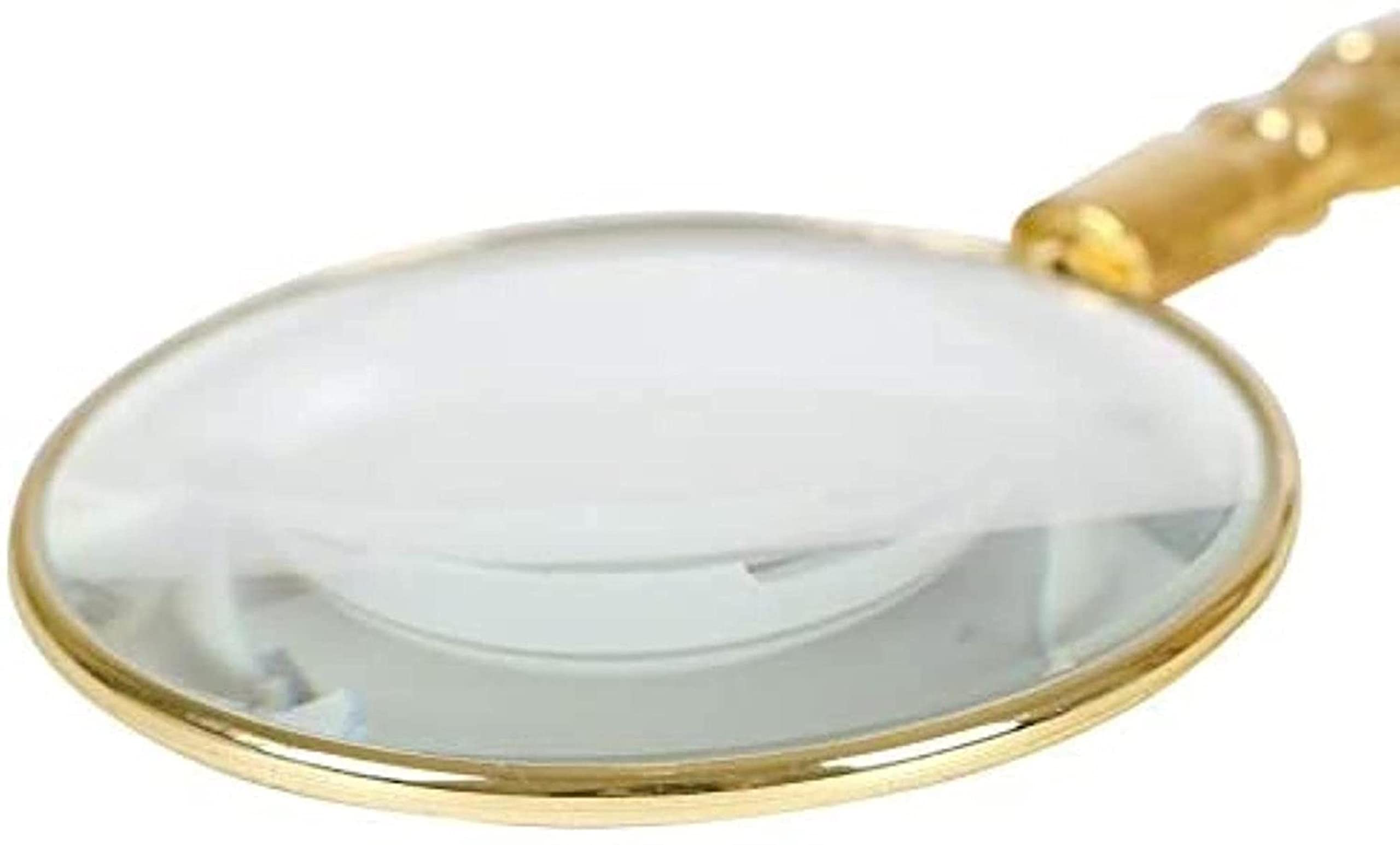 Magnifyiglasses Lenti di ingrandimento 1Pc Manico Portatile Magnifyiglass Lente di ingrandimento in Metallo e Vetro Readinewspaper Loupe Retro Nostalgia Stile e