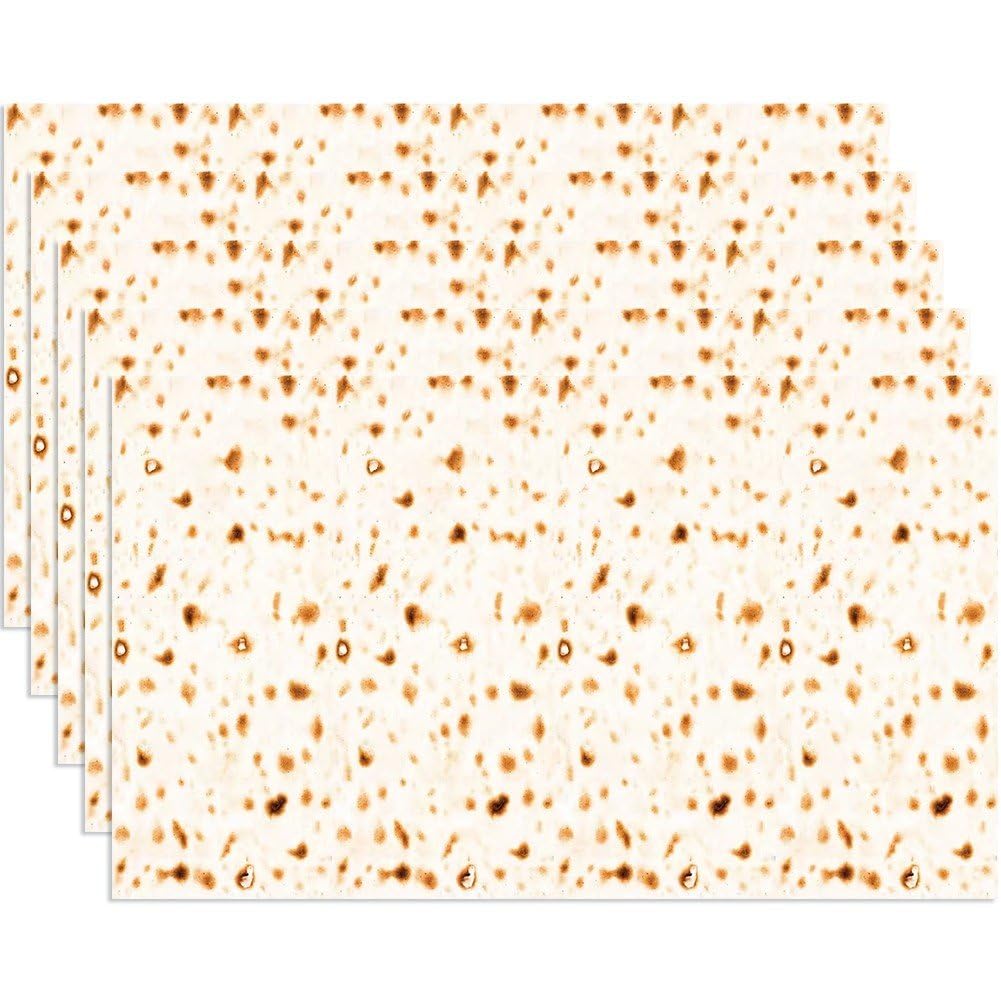 Nappe Matzah Happy Pessah Jetable : Lot Résistant pour Barbecue
