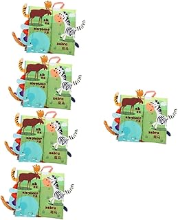 Totority 5 Peças Livro De Pano De Cauda Livros Para Bebês Livros Para Bebês Livros Para Bebês Brinquedos De Banho Infantis Brinquedos Para Crianças Brinquedos Para Recém-Nascidos Livros