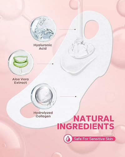 Miniatura 3 de FairyFace - Mascarillas moldeadoras de línea V (15 unidades), reductor de barbilla, máscara de hidrogel de colágeno con aloe vera y algas marinas,