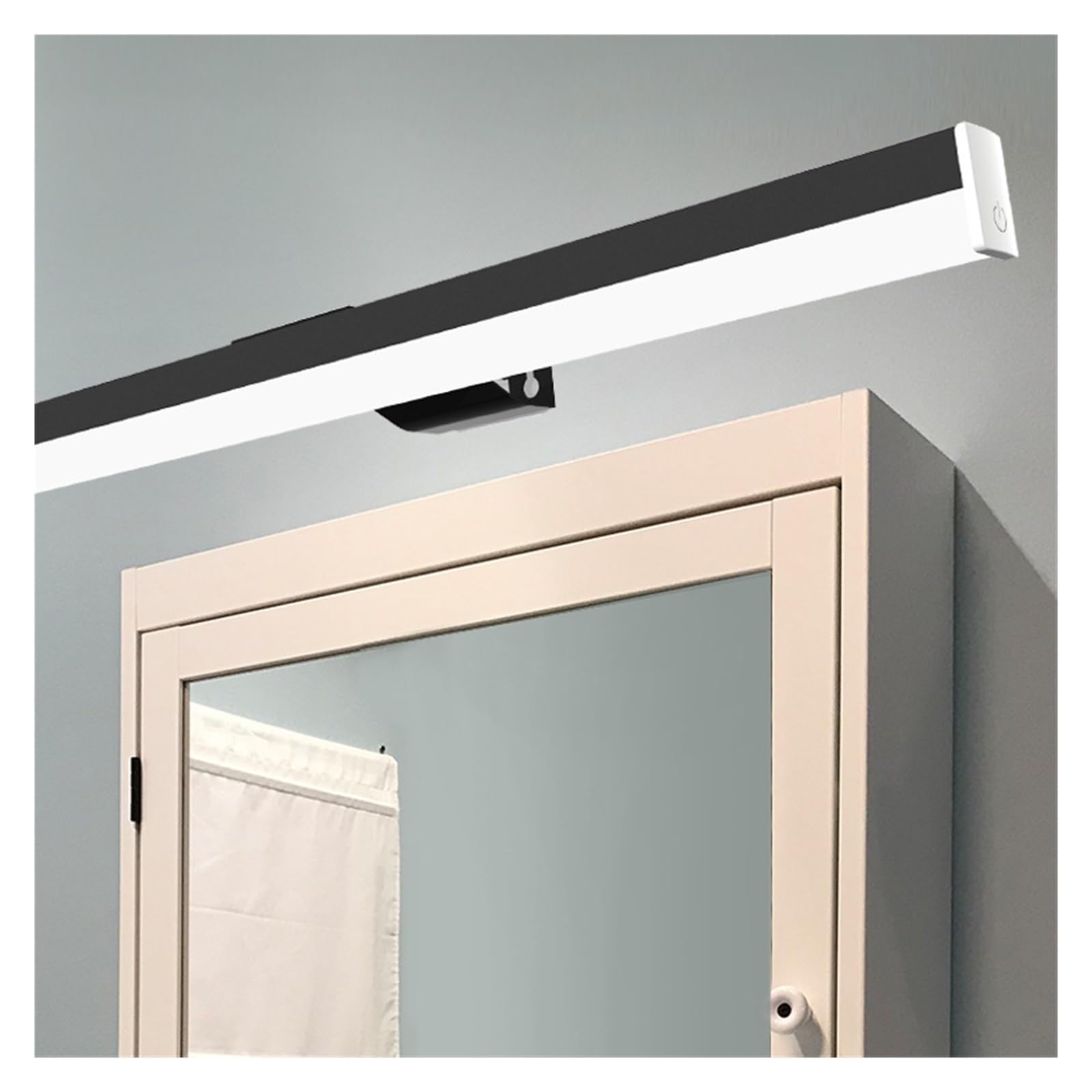 Światła obrazu Wewnętrzne nowoczesne kinkiety ścienne lampa ścienna z lustrem oświetlenie wewnętrzne 55cm LED ładowane na USB światło łazienkowe lustro kinkiet