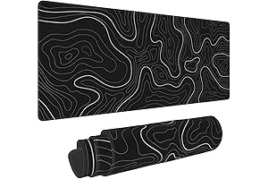 Abstract Topographic Map Extended Mouse Pad: Unparalleled Gaming and Office Precision
