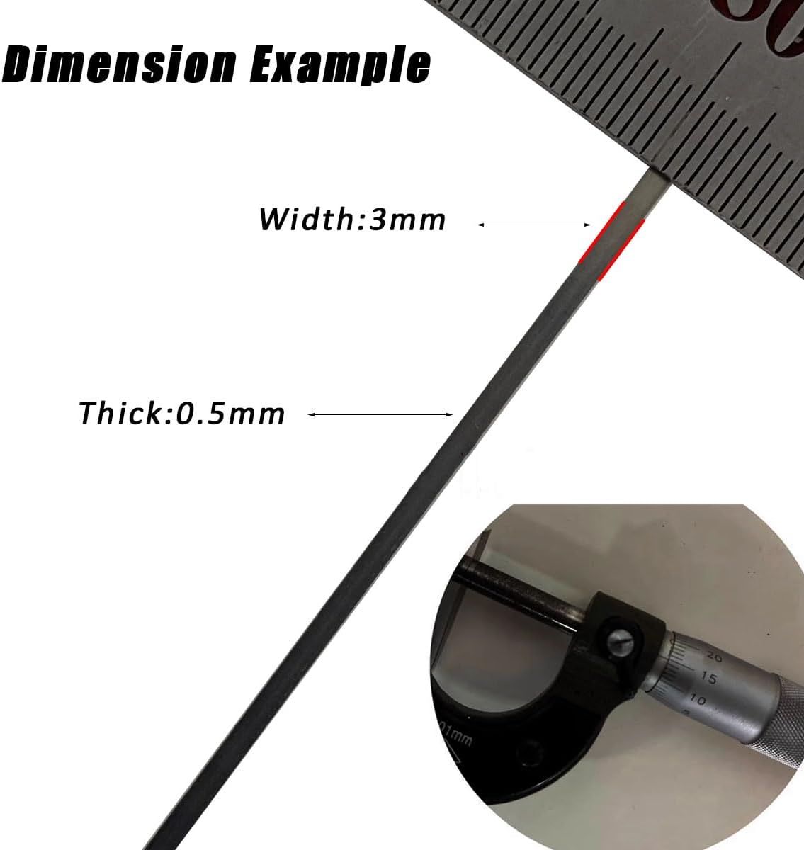 Nichrome Flat Heater Wire 10M 32.8Ft Width 3mm for Heating Elements,0.5mm x 3mm