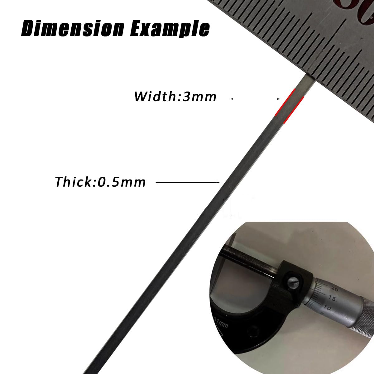 Taśma z pasków niklowych, Nichromowy drut płaski grzejny 3 mm x (0,15-0,5) mm 10M Odcień srebra(3mmX0.5mm)