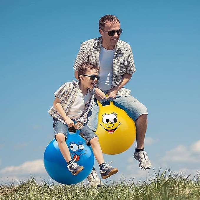- Hopper Ball, Hippity Hop Ball, Hopping Ball, Bouncy Ball with Handles, Sit & Bounce, Space Hopper, Kangaroo Bouncer, Jumping Ball, Kids Play Ball (65cm, Pump Included)