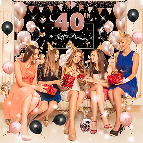 SWPEED Palloncini 40 Anni Compleanno Striscione